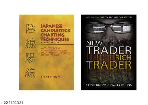 JAPANESE CANDLESTICK CHARTING TECHNIQUES BY STEVE NISON + NEW TRADER RICH TRADER BY STEVE BURNS