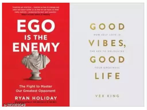 Good Vibes Good Lives + Ego Is The Enemy (SET OF 2 BOOKS) (Paperback Vex king + Ryan Holiday)