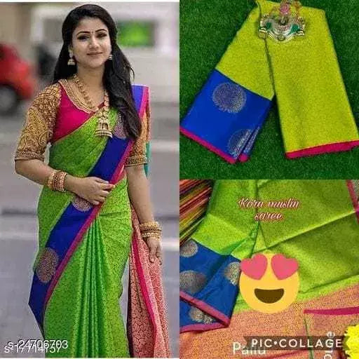 CELEBRITY COLLECTION MUSLIN SAREE