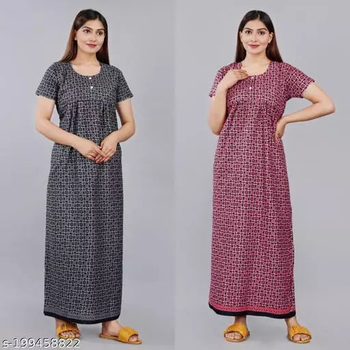 Stylish Nighty For Women Combo Pack Of 2