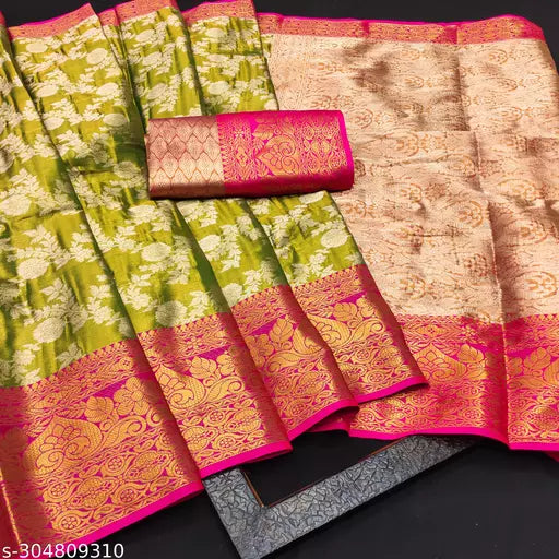 Morpich Fashion Top Dyed Banglory Silk Saree