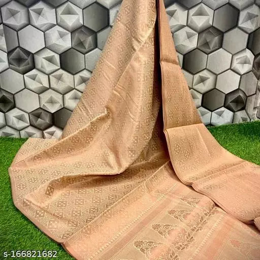 Banarasi Pink Zari Brocade Saree
