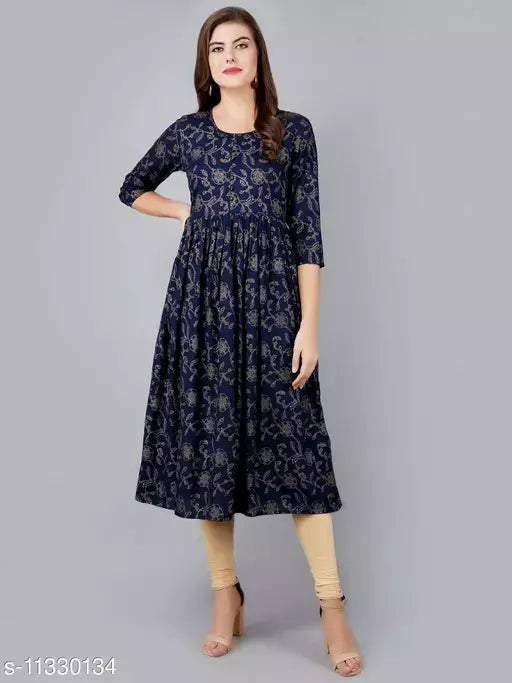 Women's Printed Rayon Kurti