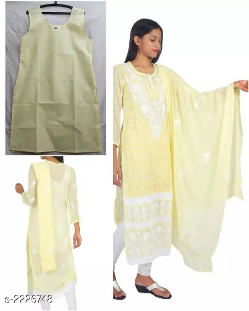 Trendy Cotton Women's Kurta Set