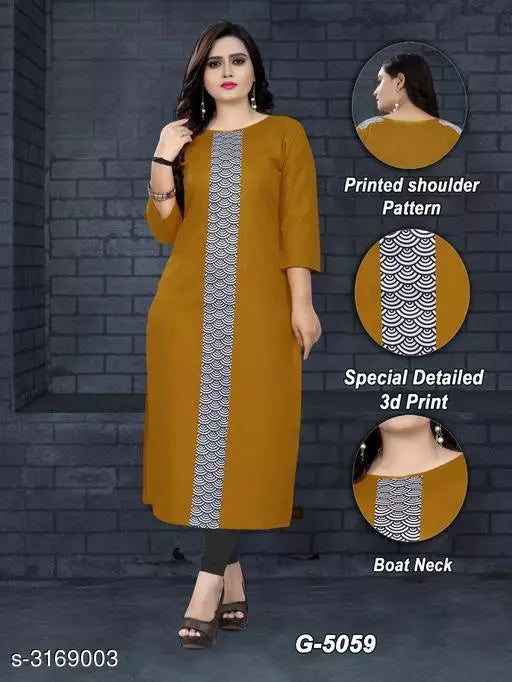 Women's Printed Cotton Kurti