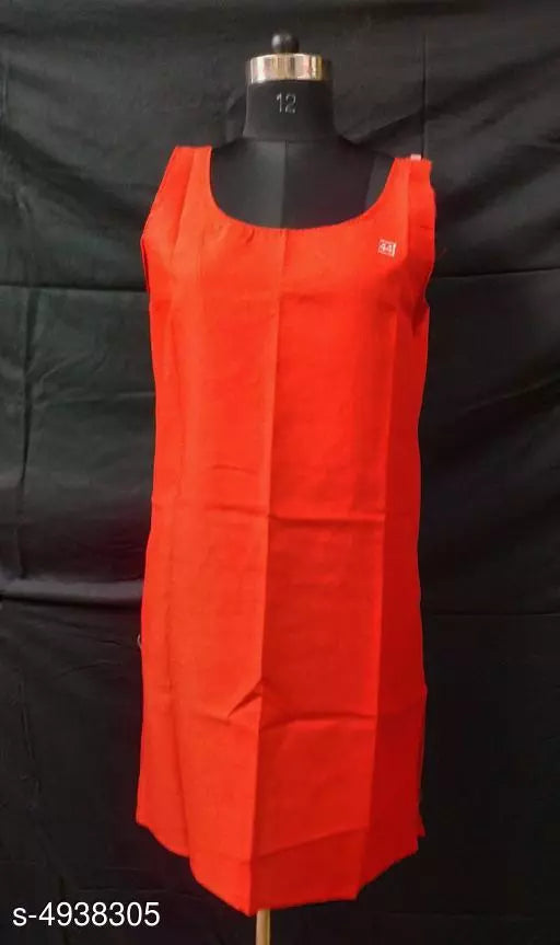 Comfy Women's Cotton Solid Long Camisole Slip