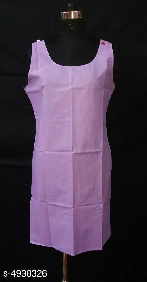 Comfy Women's Cotton Solid Long Camisole Slip