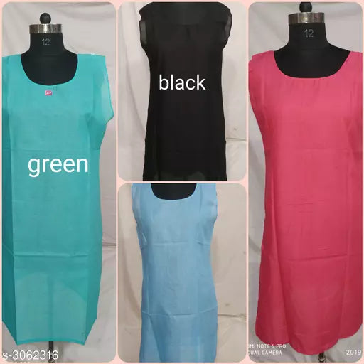 Comfy Women's Cotton Solid Camisoles (Pack Of 4)