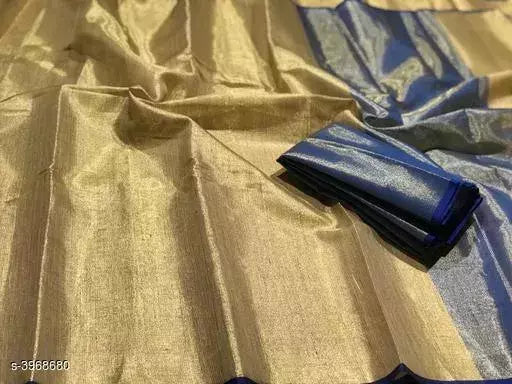 Trendy Stylish Linen Tissue Silk Women's Sarees
