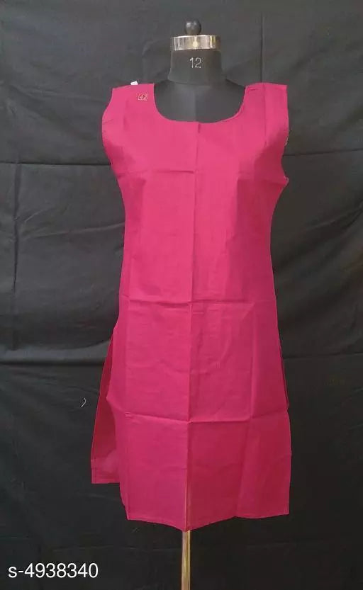 Comfy Women's Cotton Solid Long Camisole Slip