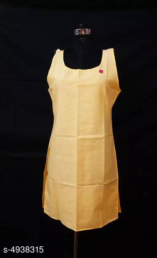 Comfy Women's Cotton Solid Long Camisole Slip