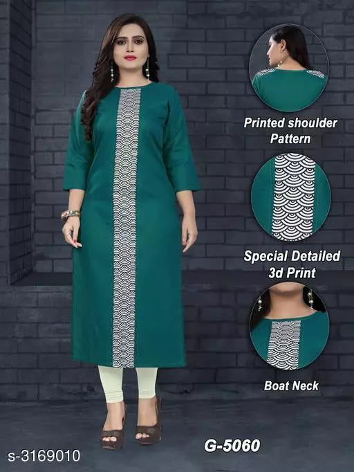 Women's Printed Cotton Kurti