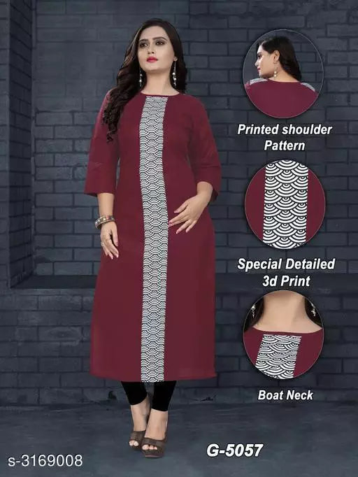 Women's Printed Cotton Kurti