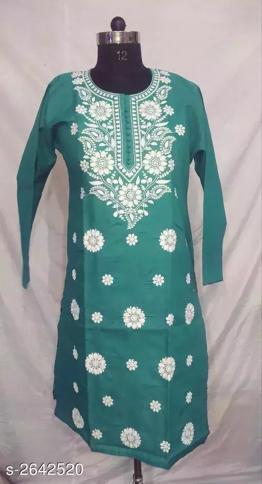 Women's Embroidered Cotton Kurti