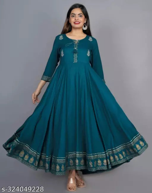 New Beautiful Teal Gown