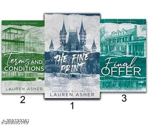 The Fine Print + Terms and Conditions + The Final Offer (Dreamland Billionaires Series Set of 3 Books) Paperback( Dreamland Billionaire Series)