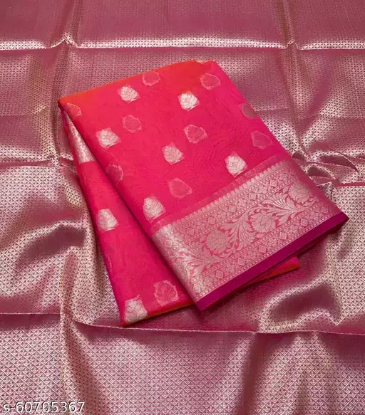 Banarasi Silver Buti Silk Saree
