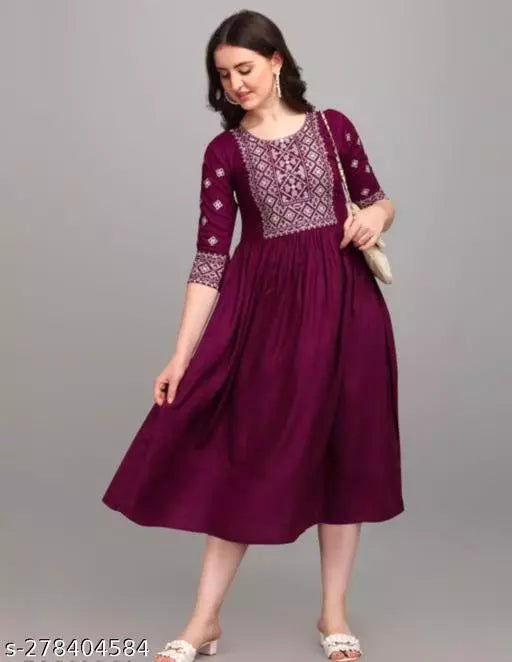 TRENDY PETITE EMBRODARIED KURTI
