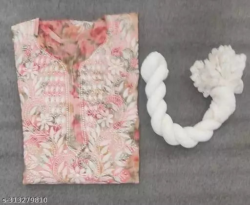COTA PRINTED KURTI WITH DUPATTA