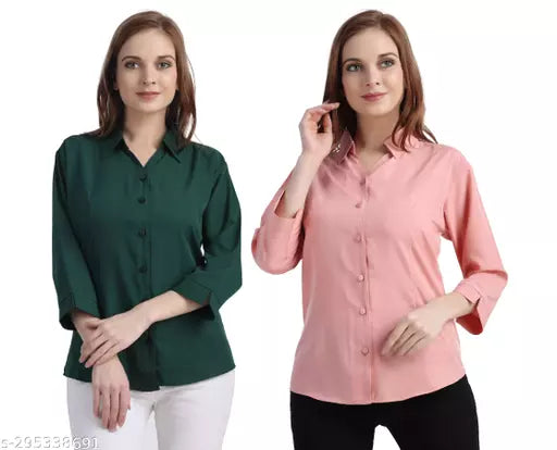 Women's Casual Shirt Pack of 2