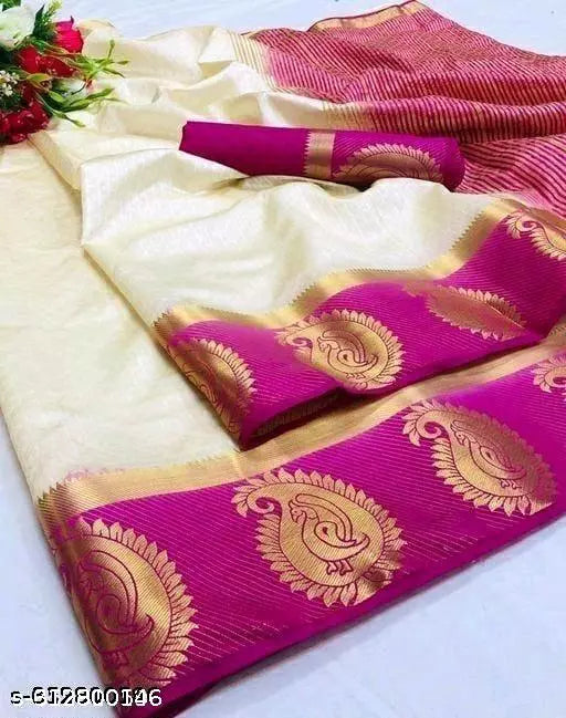 Morpich Fashion Kanjivaram Embozz Silk Saree