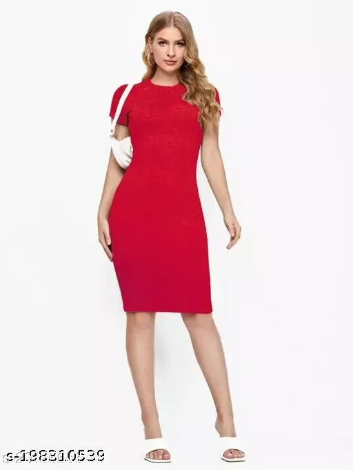 One Piece Red Dress For Woman