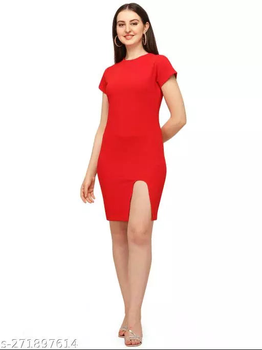 Bodycon Red Dresses For Woman