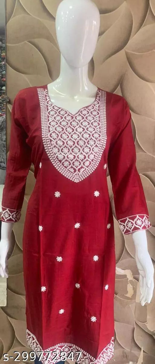 Chitrarekha Attractive White Gala Kurti