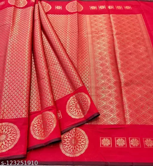 Copper Zari Soft Silk Saree