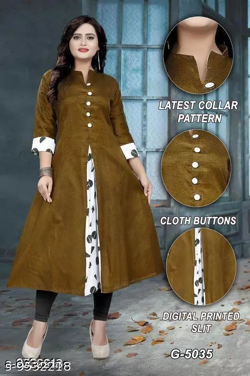 Women's Printed Khadi Cotton Kurti