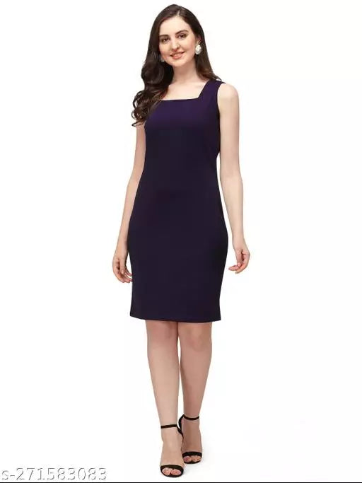Bodycon N.Blue Dresses For Woman