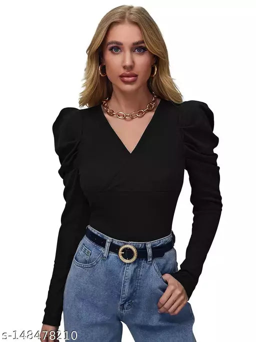WOMEN'S PUFF SLEEVE TOP