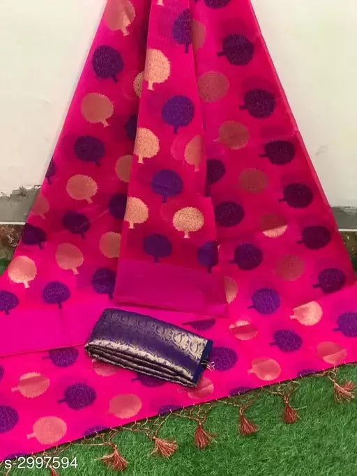 Pretty Cotton Silk Women's Saree
