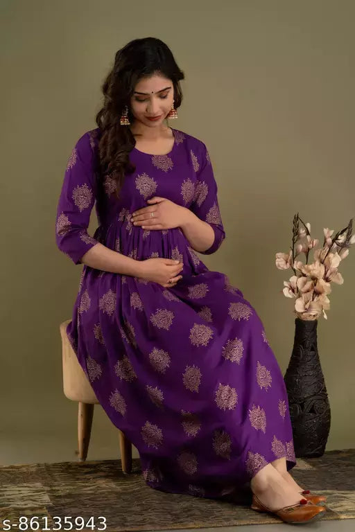 Mialo fashion printed feeding kurtis for women.