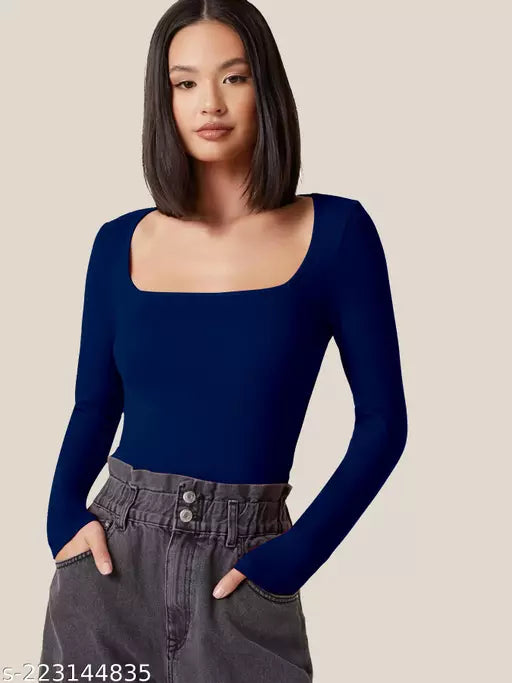 Square Neck Fitted Top