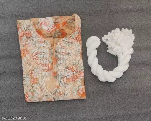 COTA PRINTED KURTI WITH DUPATTA