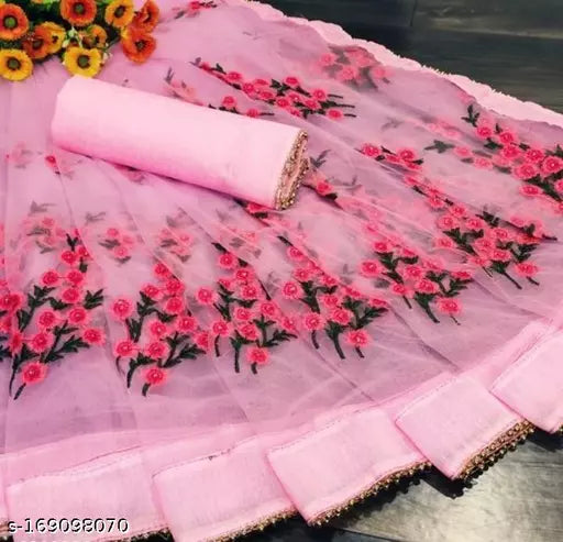 Fancy Net Flower work designs