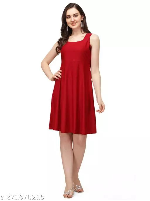 Bodycon Maroon Dresses For Woman