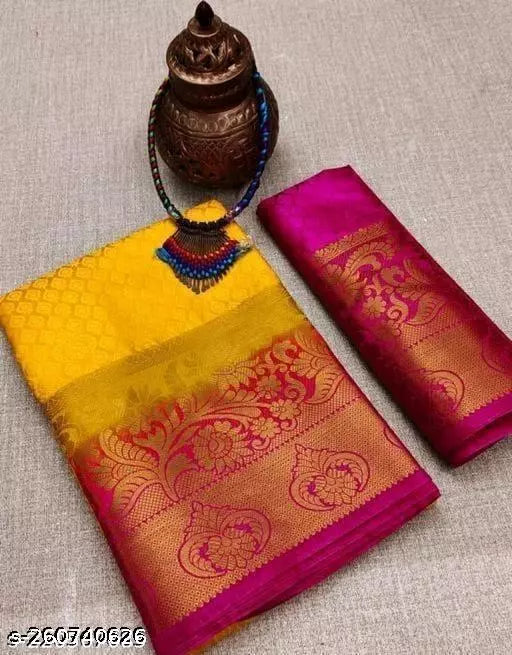 Morpich Fashion Embozz Kanjivaram Silk Saree