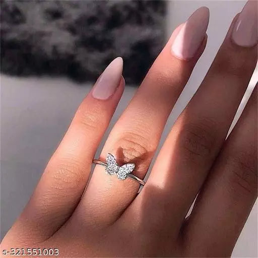 Chic Elegance: Adjustable Artificial Rings Collection for Women