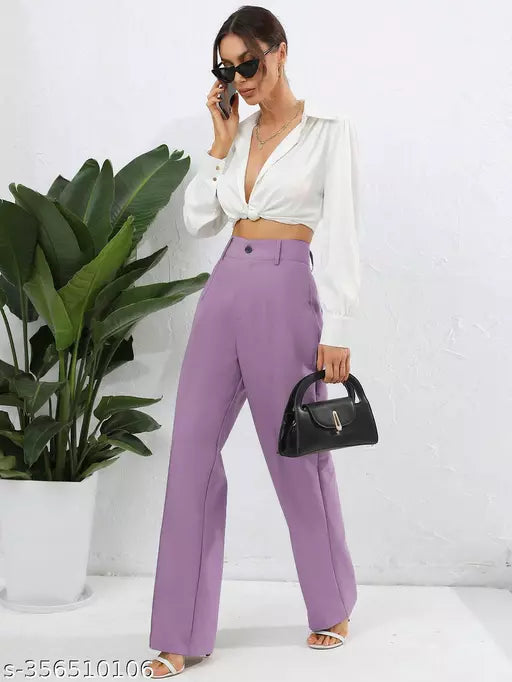Mom Fit Lavender women Trouser