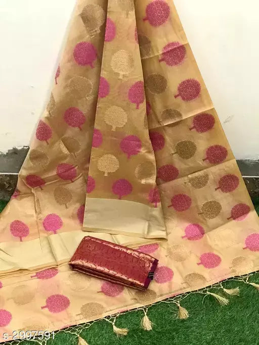 Pretty Cotton Silk Women's Saree