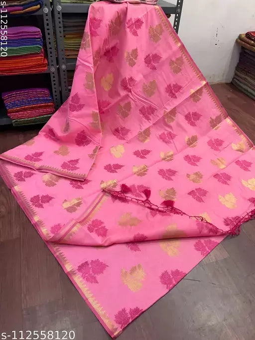 TRENDING LEAF BOOTA SILK SAREE