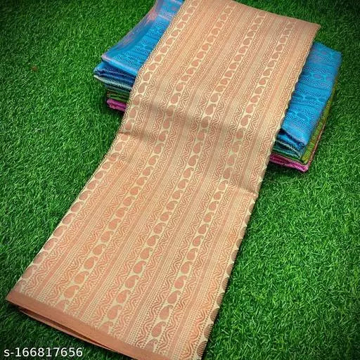 Banarasi Pink Zari Brocade Saree