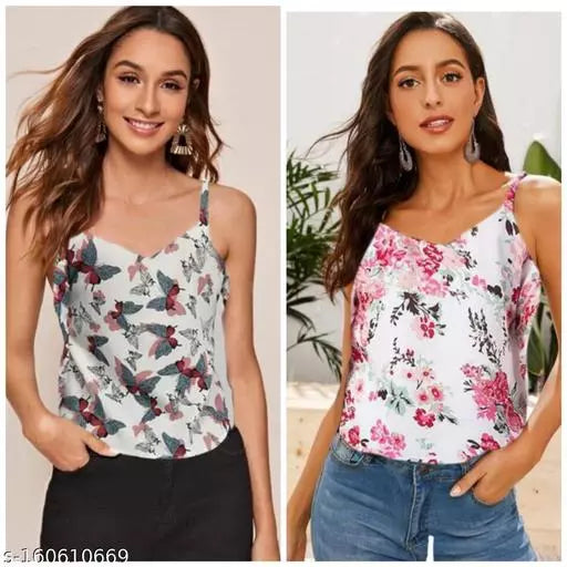 Girls Top Combo Sleeveless Top For Girls
