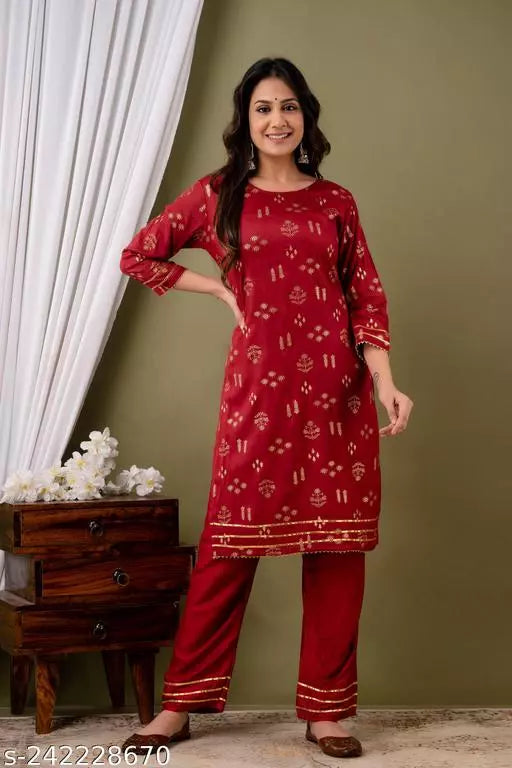 Mialo fashion kurti with plazzo set.