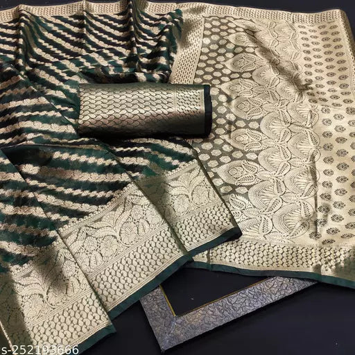 Morpich Fashion Top Dyed Organza Silk Saree