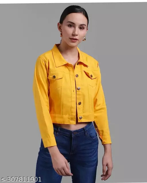 Fashionable women jacket yellow