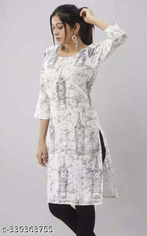 Mialo fashion straight cotton kurta.