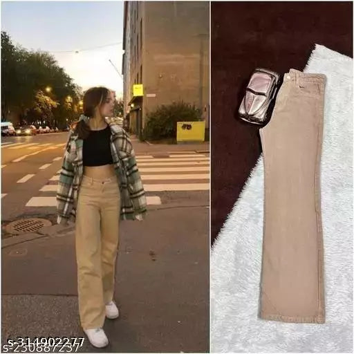 DENIM JEANS FOR WOMEN WIDE-LEG